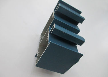 Green Painted Aluminium Extrusion Profiles , Aluminium Window Extrusions