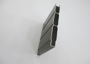 Electrophoresis Painting Aluminium Sliding Door Profiles Slat , Extruded Aluminum Profiles