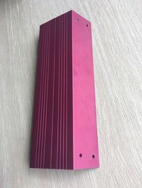 OEM Purple Pink Color Anodizing CNC machined metal parts Laser Cutting Industrial Shell