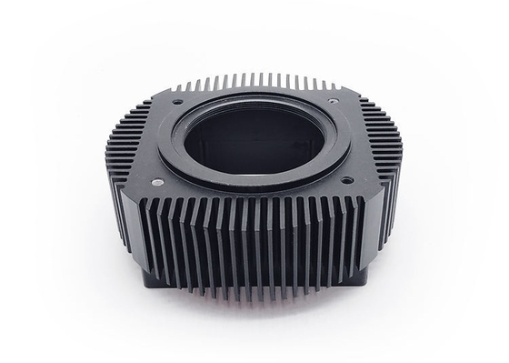 Black Anodized Aluminum Heat Sink Profiles Shower Extrusion 6005 6005