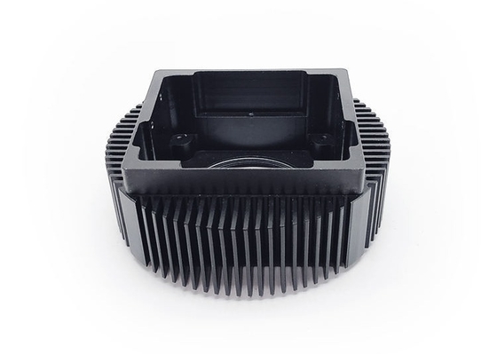 Black Anodized Aluminum Heat Sink Profiles Shower Extrusion 6005 6005