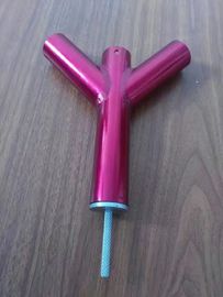 Aluminum CNC Machining Parts Welding Gtaw / Tig & Gmaw / Mig , Purpal Red Anodized Color
