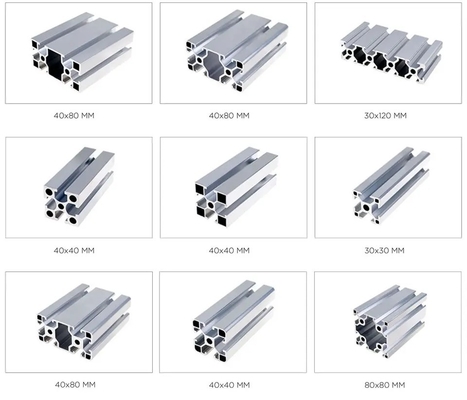 4080 aluminium extrusion t slot aluminium profile 40x40 aluminium profile