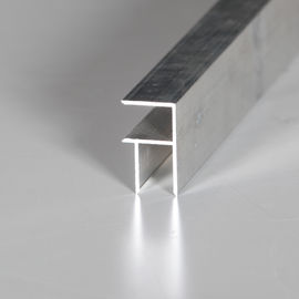 8 - 10um Natural Anodized Aluminium Industrial Profile With CNC Machining Processing