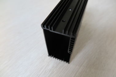 Black Anodized Extruded Aluminum Heat Sink , CNC Machined Aluminum Radiators